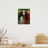 Poster L'esprit de Noël belle femme (Cuisine)