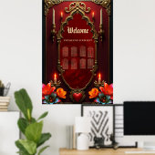 Poster L'esprit du style vintage merveilleux. (Bureau à domicile)