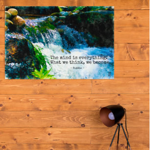 Poster L'Esprit Est Tout, Citation de Motivation Murale