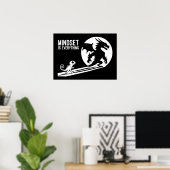 Poster L'Esprit Est Tout, Dragon - Motivation De Succès (Bureau à domicile)