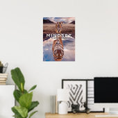 Poster L'Esprit Est Tout - La Réflexion De L'Eau Tigre (Bureau à domicile)