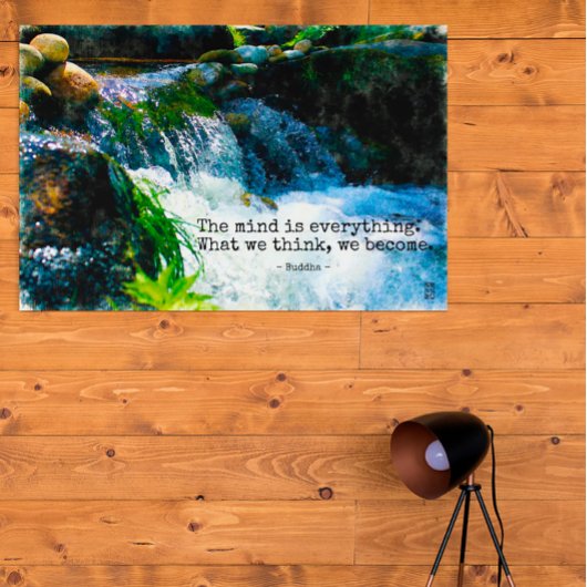 Poster L'Esprit Est Tout, Motivation Citation Wallart