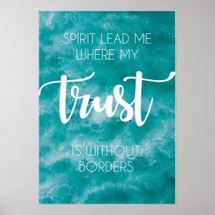 Poster L'esprit me conduit là où ma confiance est sans fr