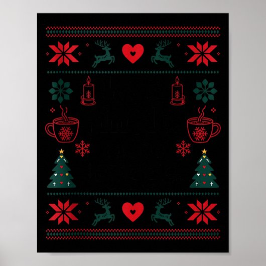 Poster Less Jingle More Hygge Christmas Swedish Norwegian (Devant)