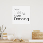 Poster Less Talking More (Cuisine)