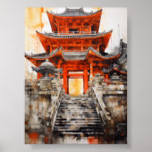 Poster L'essence de l'architecture asiatique - Poste arti (Devant)