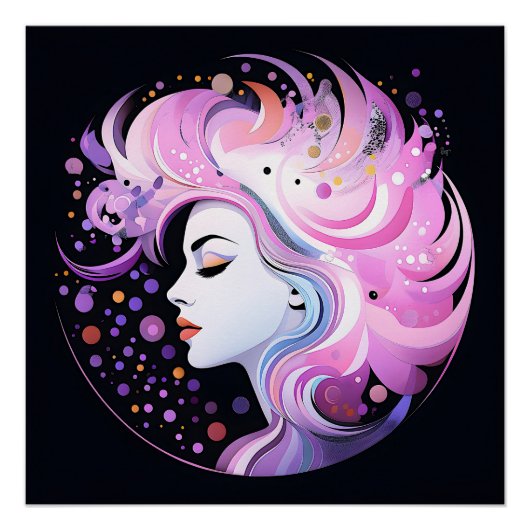 Poster "L'essence de l'élégance" Beauté des femmes (Devant)