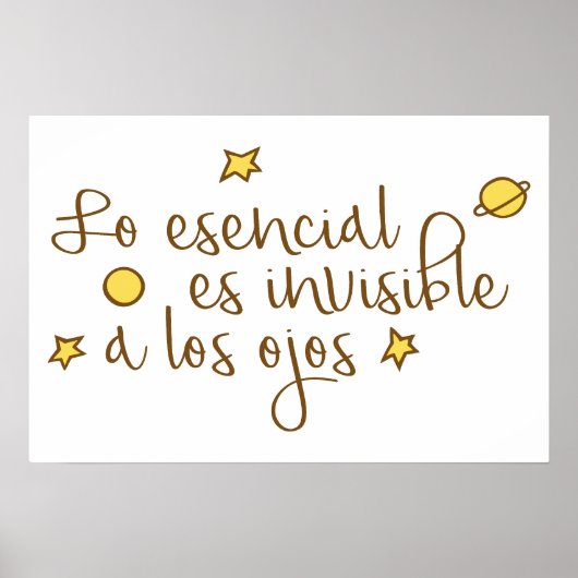 Poster L'essentiel est invisible aux yeux (Devant)