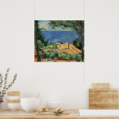 Poster L'Estaque aux toits rouges - Paul Cezanne - c1883 (Cuisine)