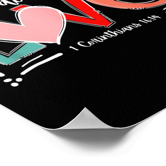 Poster Let All That You Do Be Done In Love, Christian Val (Coin)