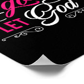 Poster Let Go And Let God - Christian (Coin)