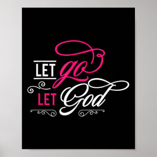 Poster Let Go And Let God - Christian