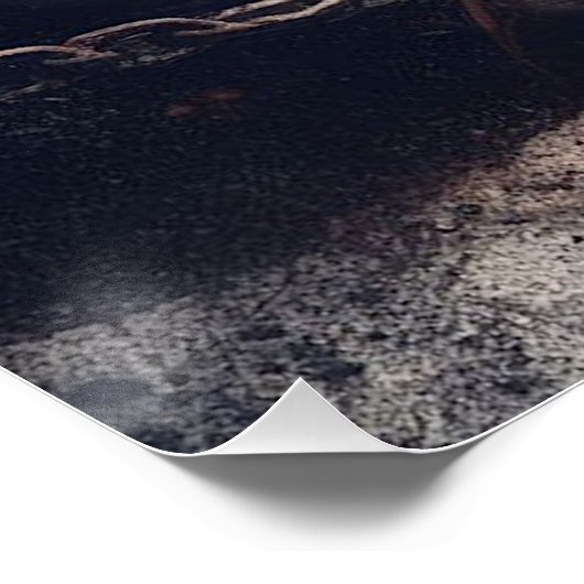 Poster "Let Go or Be Dragged" et Cheval puissant (Coin)