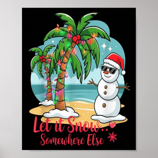 Poster Let It Snow… Somewhere Else – Trocal Christmas Fun (Devant)