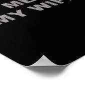 Poster Let Me Ask My Wife, She Said No Funny Saying Vinta (Coin)