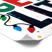 Poster Let S Get Lit Christmas Tree Lights Funny Xmas Par (Coin)