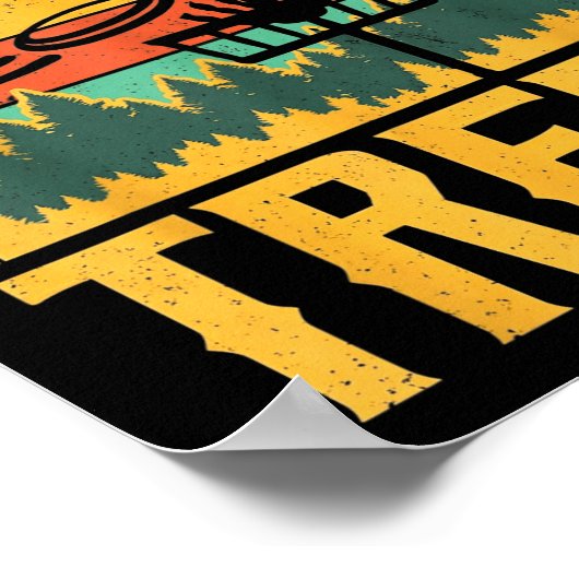 Poster Let’s Hit Some Trees Funny Disc Golf Player  (Coin)