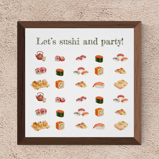 Poster Let’s sushi and party!