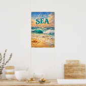 Poster Let the Sea Set You Free – Relaxing Ocean Waves  (Cuisine)