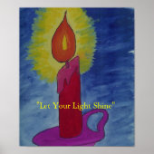 Poster "Let Your Light Shine" (Devant)