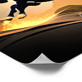 Poster L'étalon noir moderne dans le désert (Coin)