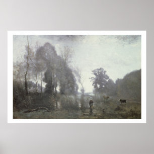 Poster L'étang chez Ville d'Avray, 1868 (huile sur la