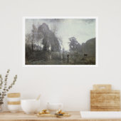 Poster L'étang de Ville d'Avray, 1868 (huile sur toile) (Cuisine)