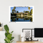 Poster L'étang Lilly Pond du bâtiment botanique (Bureau à domicile)