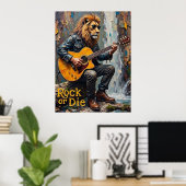 Poster L'état de la nature : la jambe du lion (Bureau à domicile)