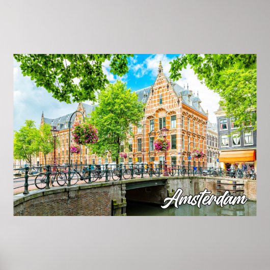 Poster L'Été À Amsterdam, Pays-Bas (Devant)