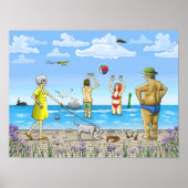 Poster L'été à la plage (Devant)