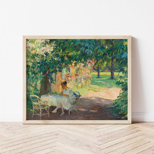 Poster L'été dans le jardin | Edward Cucuel