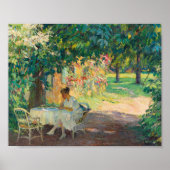 Poster L'été dans le jardin | Edward Cucuel (Devant)