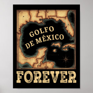 Poster L'Été Du Golfe Du Mexique Pas Trump L'Histoire Amé