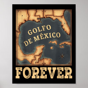 Poster L'Été Du Golfe Du Mexique Pas Trump L'Histoire Amé