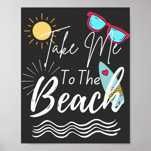 Poster L'Été Emmenez-Moi À La Plage (Devant)