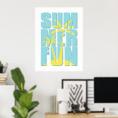 Poster L'été est une illusion. (Bureau à domicile)