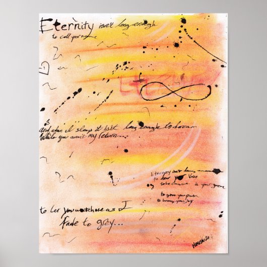 Poster L'éternité n'est pas assez longue (Devant)