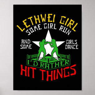 Poster Lethwei Girl Burmese Boxer Femmes Birmanie Boxer
