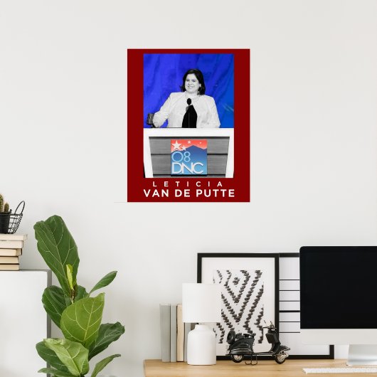 Poster Leticia Van De Putte (Bureau à domicile)