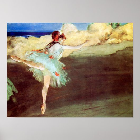 Poster L'étoile : Danseuse sur Point by Degas (Devant)