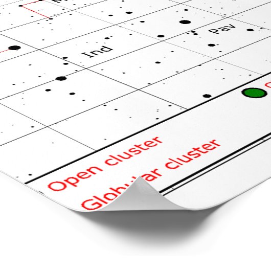 Poster L'étoile du corps céleste des objets Messier (Coin)