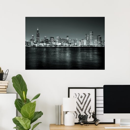 POSTER L'ÉTONNANT CHICAGO (Bureau à domicile)