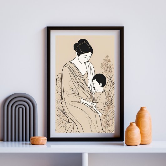 Poster L'étreinte silencieuse de la mère