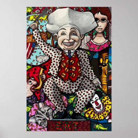 Poster Let's Eat (Devant)