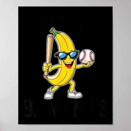 Poster Let's Go Bananas Funny Banana Merch (Devant)