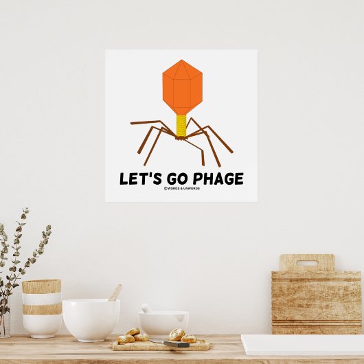 Poster Let's Go Phage (Cuisine)