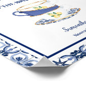 Poster Let's Have Tea with Bride Mediterranean Shower (Coin)