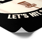 Poster Let's Hit Some Trees Funny Disc Golf Lovers Disc G (Coin)