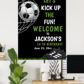 Poster Let's Kick up the fun!, Funny Soccer Birthday (Bureau à domicile)